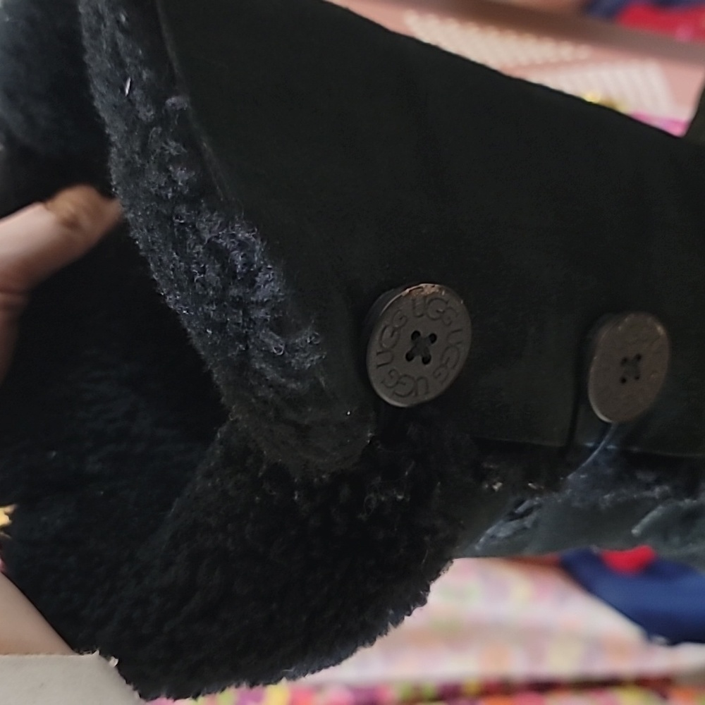 Ugg Bailey Three Button Mid Calf Boot Black Suede… - image 5
